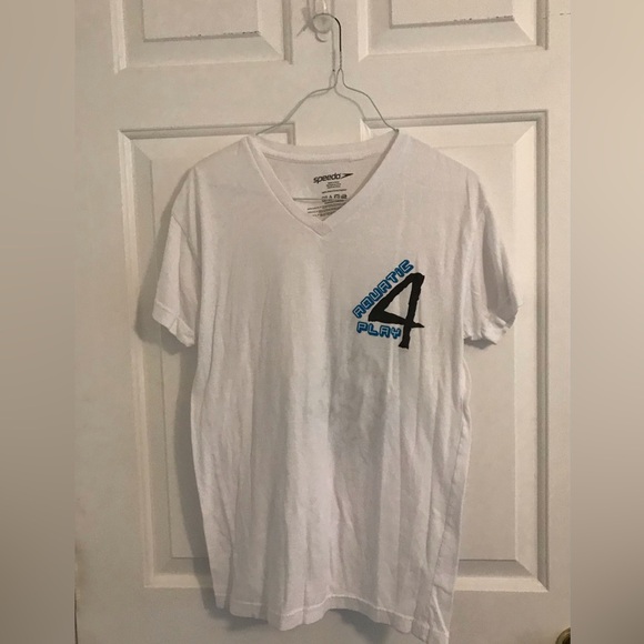 Speedo v neck graphic T-shirt shirt sleeve - Picture 2 of 3